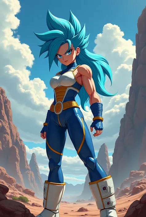 Bulma as a saiyan