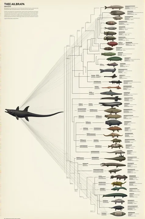 Cladrogram of vertebrate animals 
