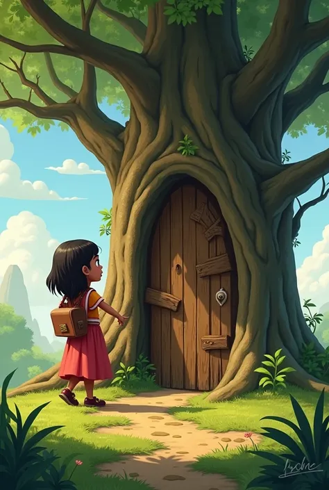 Zainab: Ahmed’s friend who shares his curiosity and enthusiasm. She is perceptive and imaginative, recognizing the old trees door as a potential gateway to a magical world.