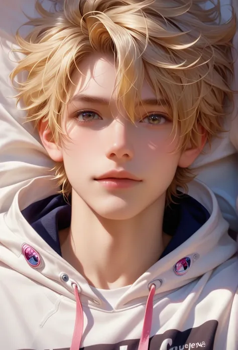 score_9, score_8_up, score_7_up, a hyper realistic ultra detailed photo of hansome man, fancy hair ,  golden blonde  hair, ultra...