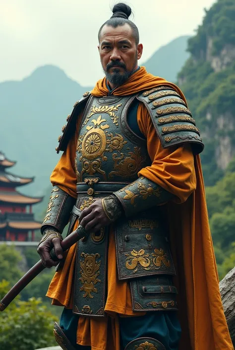 Shaolin monk in armor