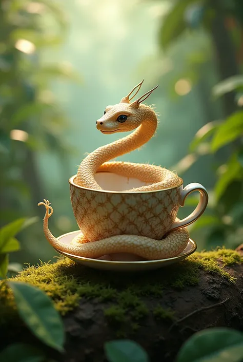 A fusion of coconut snake and teacup