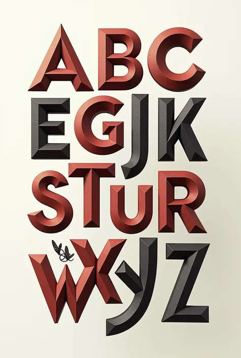 generates a creative typographic source from the letter A, up to the letter Z, in order
