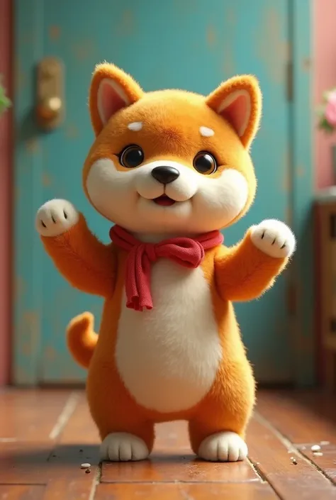 Masterpiece、Stuffed toy Shiba Inu、Pointing his finger at me, saying it&#39;s your turn next