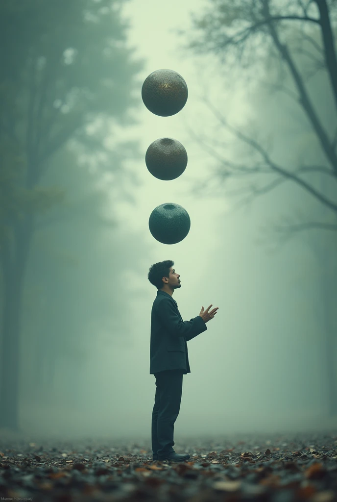 Make a video with this text;
"Imagine life as a game, in which you juggle five balls that are thrown into the air... These balls are: the work, the family, HEALTH, friends and the spirit.

Work is the only rubber ball.
If you fall, hits the ground and jump...