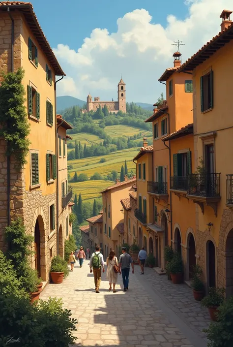 In the small, ancient town of Castelforte, nestled amidst the rolling hills of Tuscany