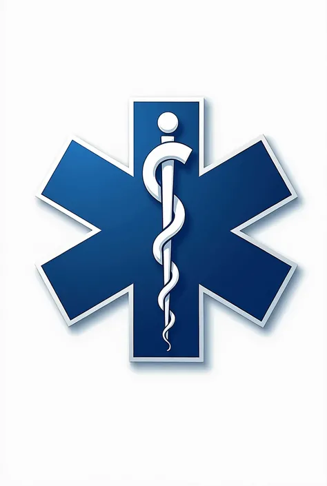 Draw me a picture of the star of life used in terms of paramedics