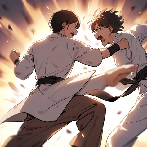 Karate fighting 