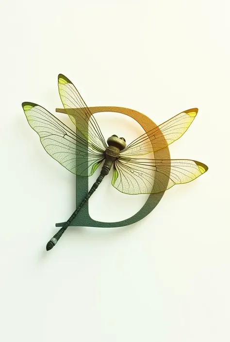 DMP formed with dragonfly wings for a logo 