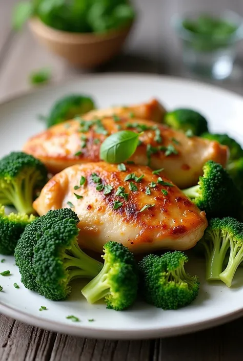 Broccoli with chicken
