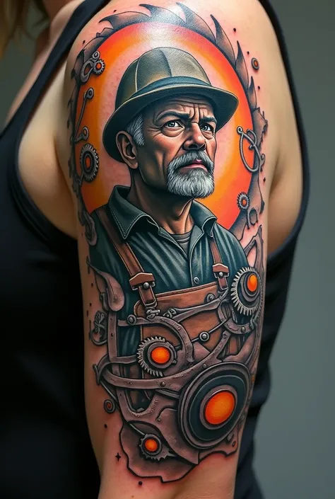 Tattoo Industrial Revolution and the Theory of Relativity
