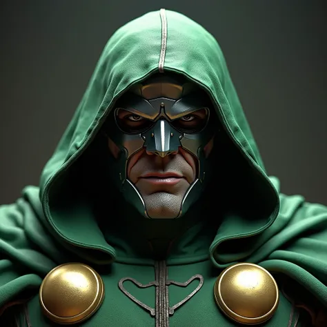 Marvel Dr Doom ,original, realistic, powerful, closeup