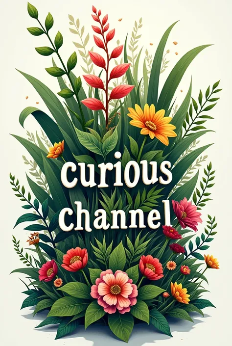 An image of a plant banner reading curious channel 
