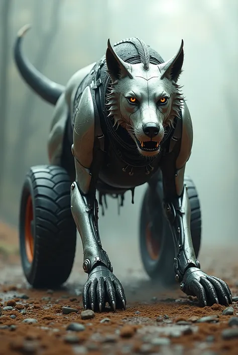 Car and dog mix 
images combine monsters 