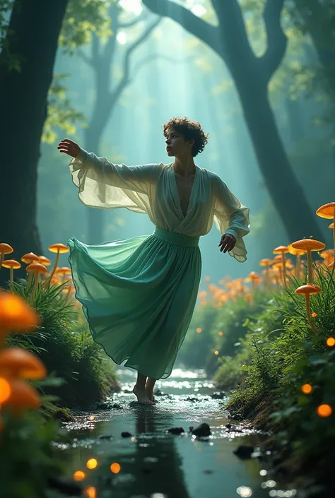 Junkook dance in magic forest
