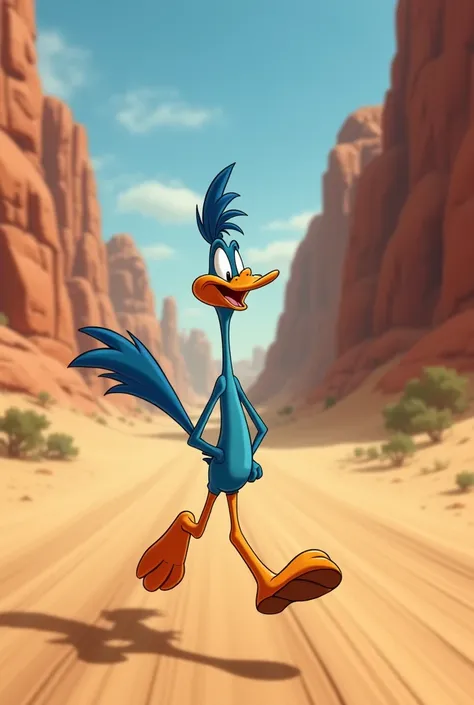 Looney Tunes Road Runner with a bald head