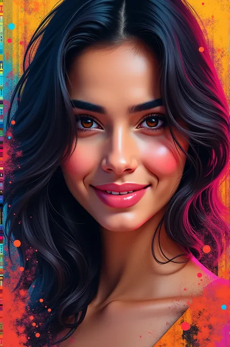 Shraddha Kapoor ki ek digital photo ekadam colorful Ho vah banaa kar dikhao