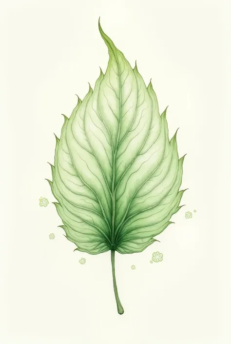 Creative leaf drawing