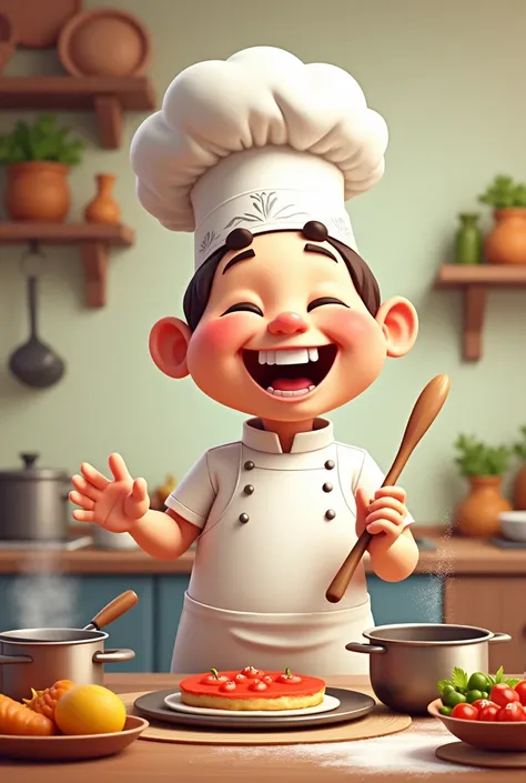 Cute chef animated 