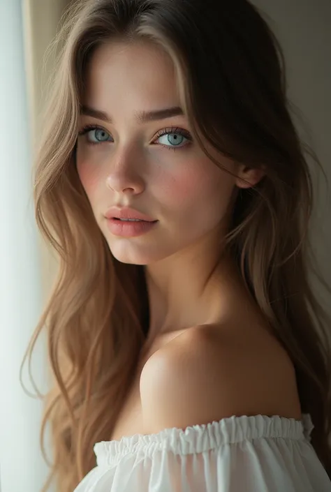 A preety girl from Russia around at teenage realistic image 