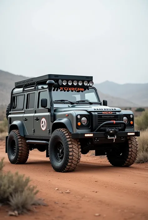 Fully modified customised new model  land rover defender  130 form side look phone landscape 