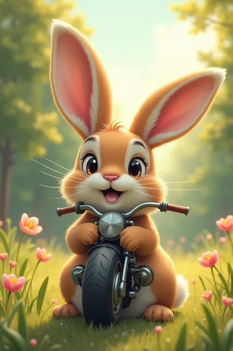 Rabbit without a motorcycle