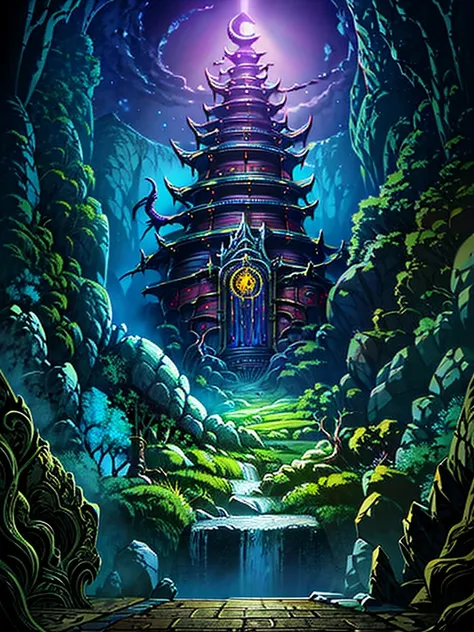 create warlock kingdom landscape