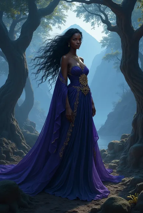 A dark fantasy of a black woman
