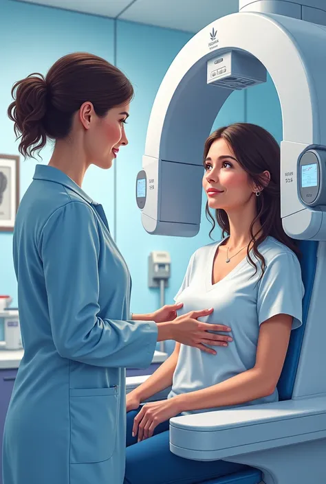 Create an image on the subject of mammography for the radiology career 