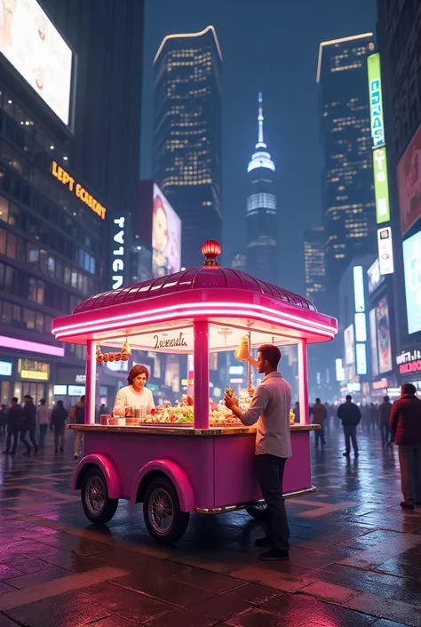 ice cream cart set in gta v city