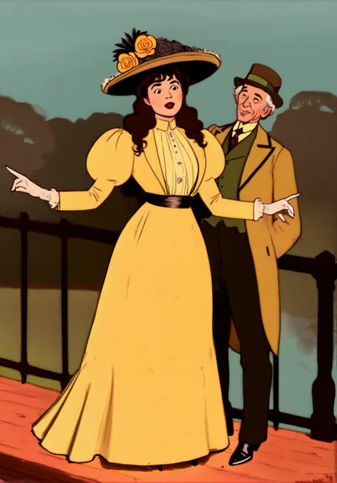 nsfw. veronica lodge as a sexy 15yo brunette nymphomaniac gibson girl (((buttfucked by a horny 69yo gentleman:1.5))). year 1899....