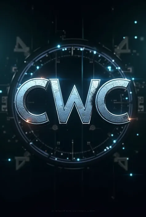 
Create a cyberpunk style logo with the letters CWC 