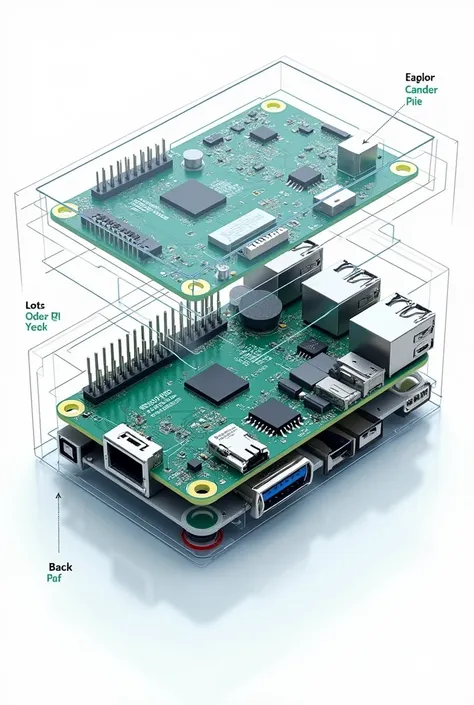 From that same image make it a little bigger by adding another transparent section.. Where you show the sensors and wiring connected to the raspberry pi