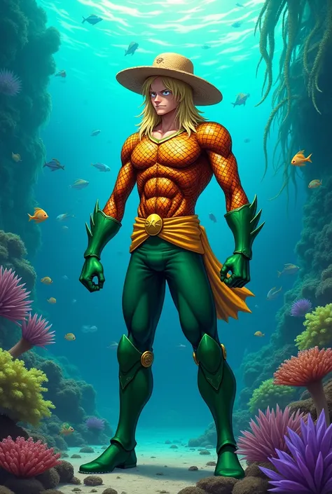 Luffy déguisé en aquaman