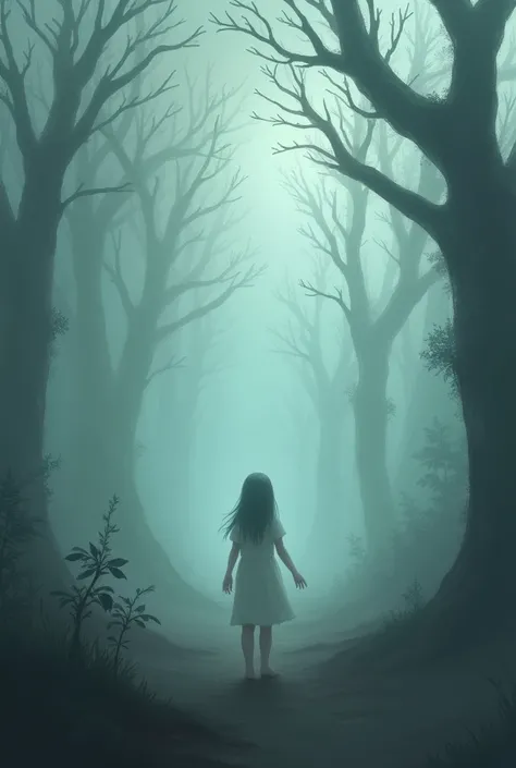 Prompt 1: A dreamlike sequence where a 2 girl is walking through a foggy forest, becoming increasingly lost and disoriented. The fog represents her inner turmoil and the feeling of losing herself.