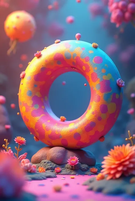 3d colorful circle for disney type video