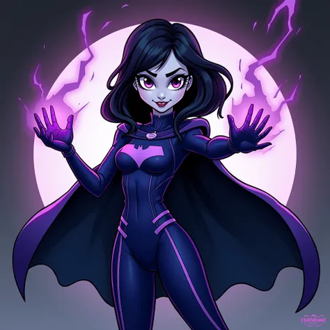 Cool cartoon design of Raven in Teen Titans