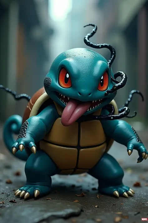 squirtle merge with venom the movie half and half