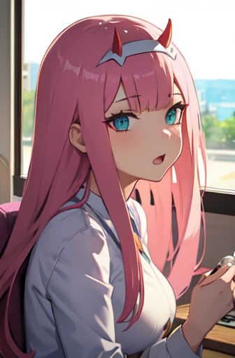 Zero two ,masturbandose