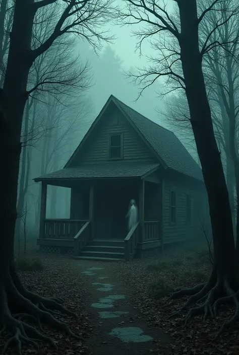 creepy cabin in the woods one ghost girl