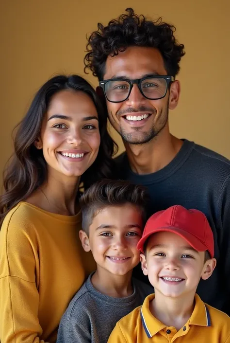 Young man measuring approximately 1.70 meters tall and is of Uruguayan nationality. She has a slim build and a light skin tone.. His eyes are big and dark, framed by black-framed glasses with silver details at the ends. He wears a hat with a red visor, and...