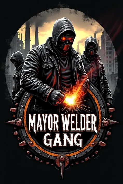 Generate a gang logo and name it Mayor welder gang