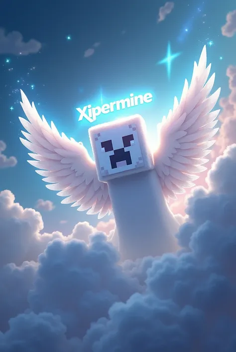 Minecraft logo that says xipermine ( Angeles theme )