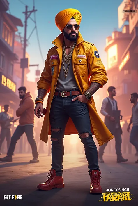 Free fire game new collaboration honey Singh raper character farari entry in game.best thumbnail for youtube 