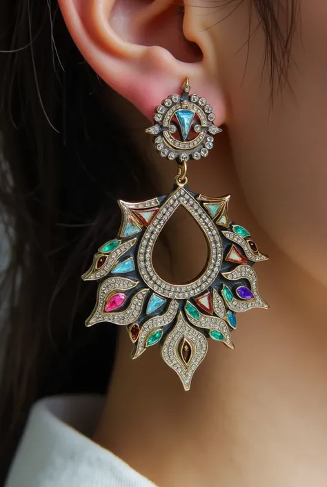 Create earrings with  pull top/pop top