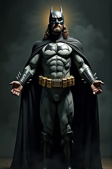 Jesus in a Batman costume