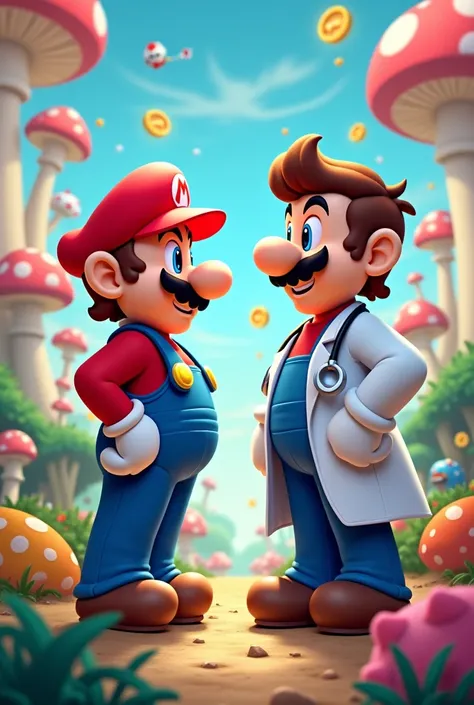 mario conoce a Dr. mario