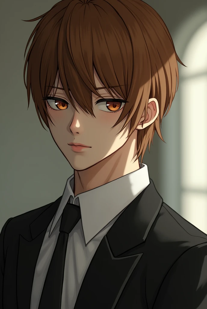 ultra realistic photograph of a real person:Light Yagami 