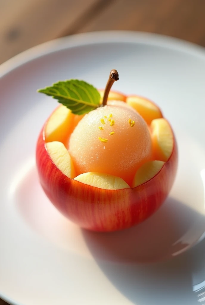 SORBET IN AN APPLE