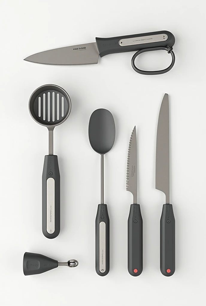 create a space saving, folding knifes, spachula, mixer, and many more kitchen tools

